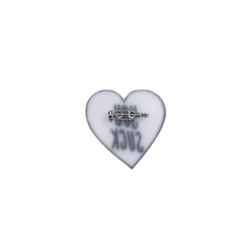 NESS LEE Plastic Heart Brooch - Picture 2 of 2